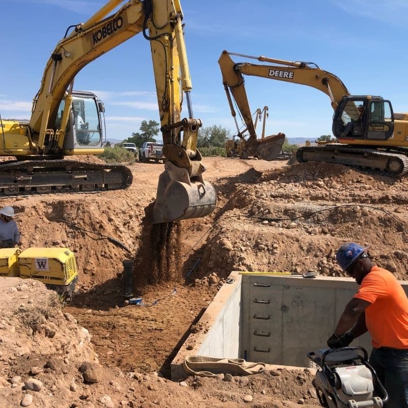 Digging and excavation work