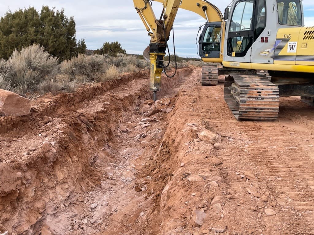 Rock breaker demolition equipment